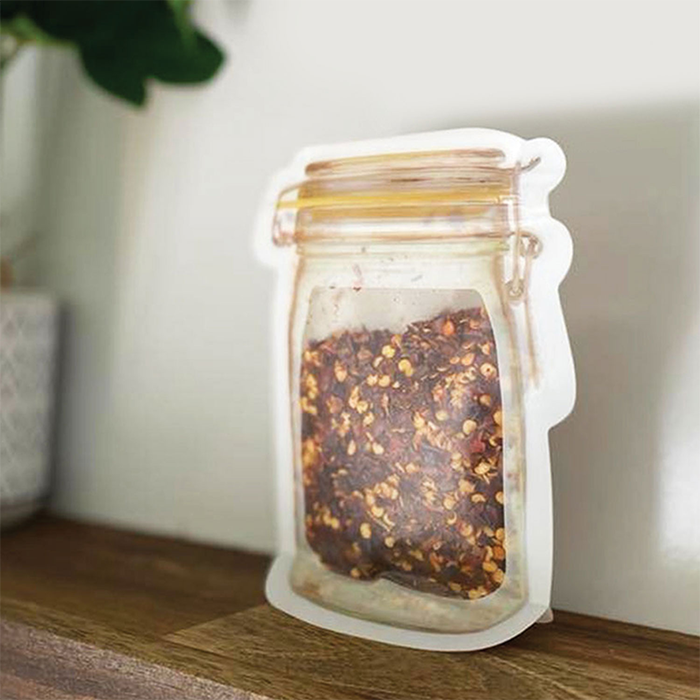 Zip Lock Bag Mason Jar