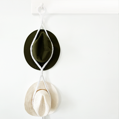 Macrame Hat Hanger - Double