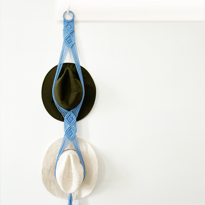 Macrame Hat Hanger - Double