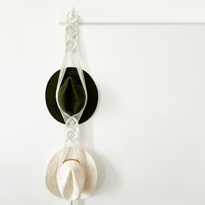 Macrame Hat Hanger - Double